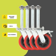 4 pz ruote per ponteggi 150 mm